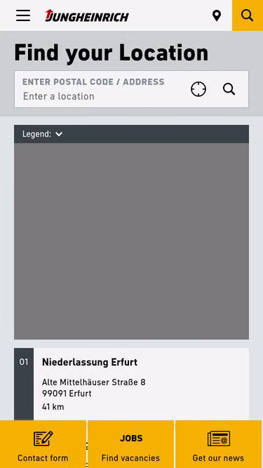 Screenshot of jungheinrich.lu