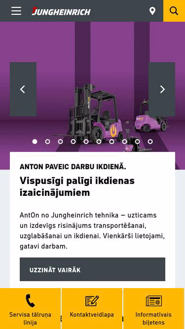 Screenshot of jungheinrich.lv