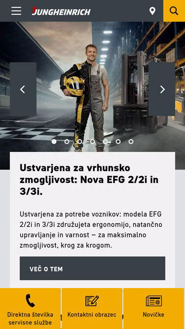Screenshot of jungheinrich.si