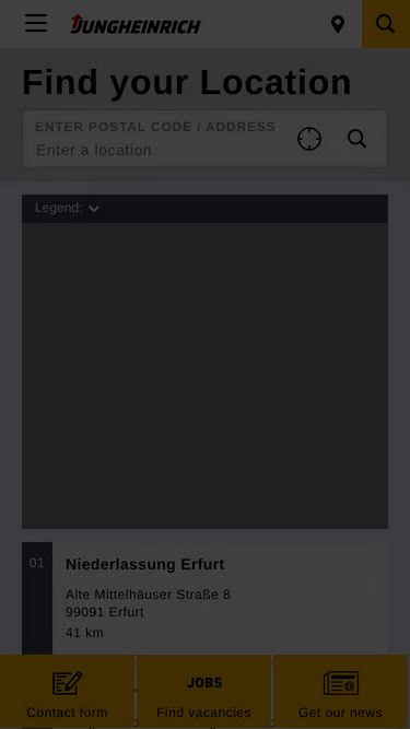 Screenshot of jungheinrich.tm