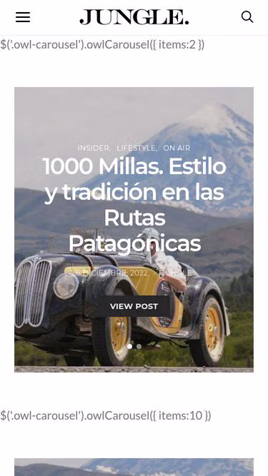 Screenshot of jungle.com.ar