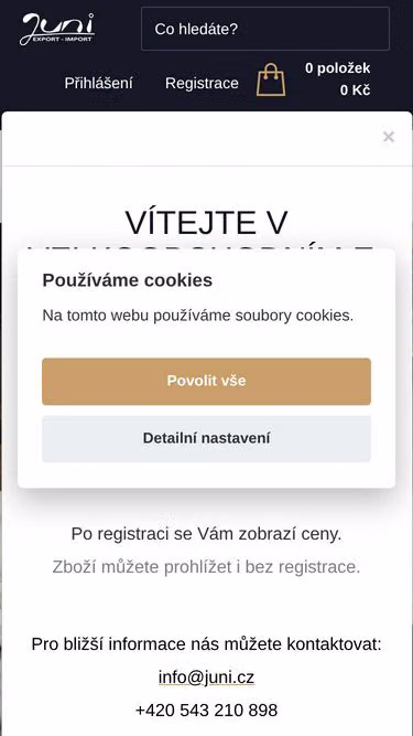 Screenshot of juni.cz