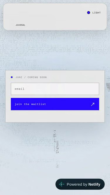 Screenshot of juni.fyi