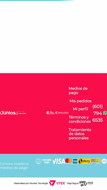 Screenshot of juntos.tienda
