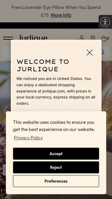 Screenshot of jurlique.lt