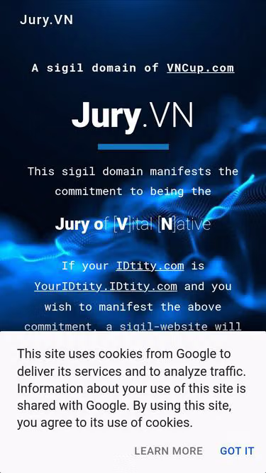 Screenshot of jury.vn