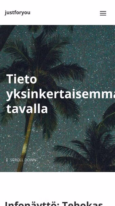 Screenshot of justforyou.fi