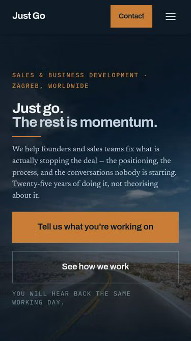 Screenshot of justgo.hr