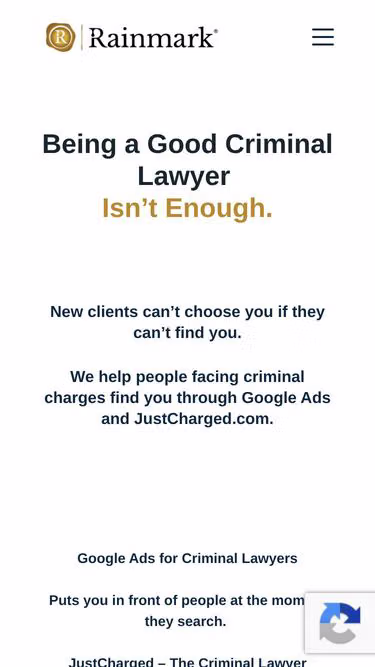 Screenshot of justine.law