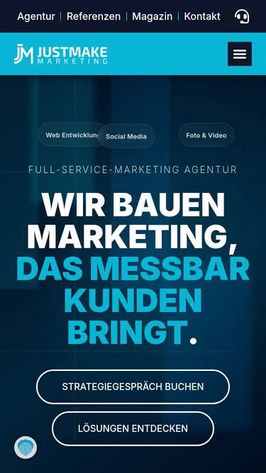 Screenshot of justmake.gmbh