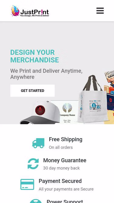 Screenshot of justprint.com.ng