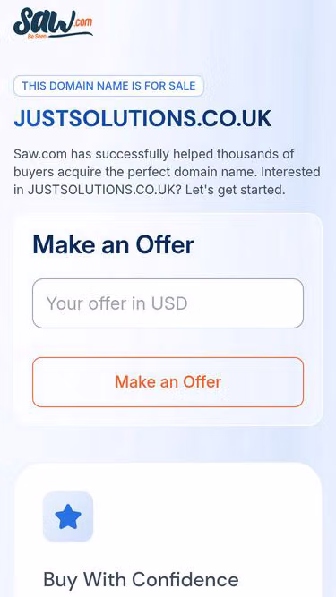 Screenshot of justsolutions.co.uk