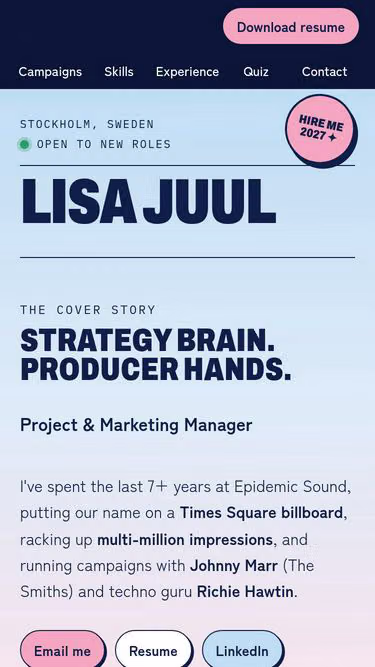 Screenshot of juul.se