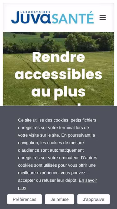 Screenshot of juva.fr