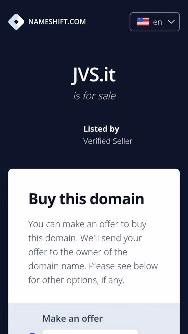 Screenshot of jvs.it