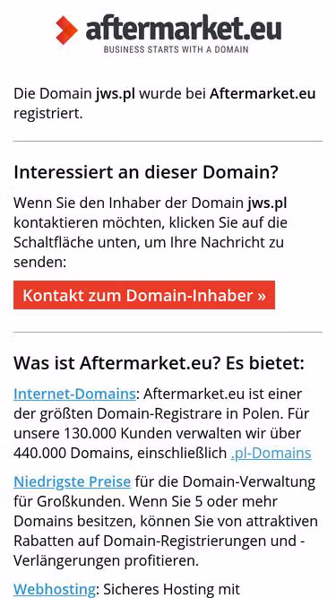 Screenshot of jws.pl