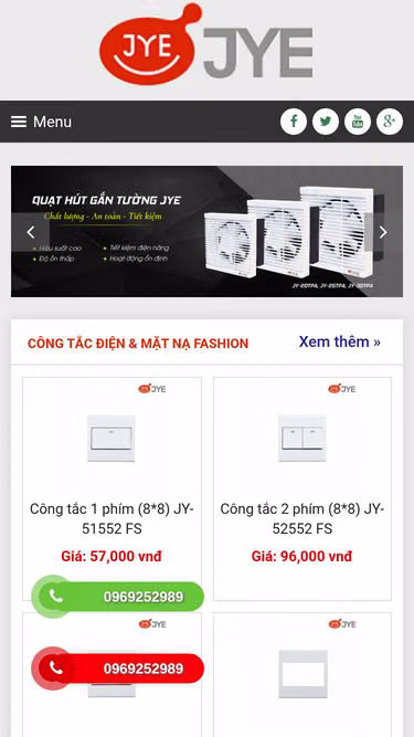 Screenshot of jye.com.vn