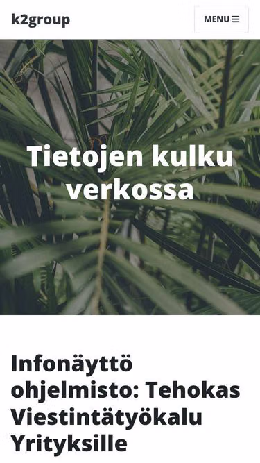 Screenshot of k2group.fi