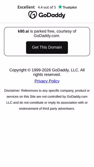 Screenshot of k80.ai