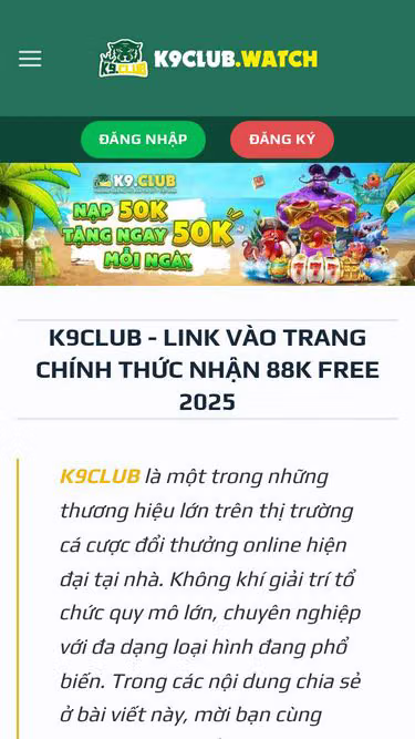 Screenshot of k9club.world