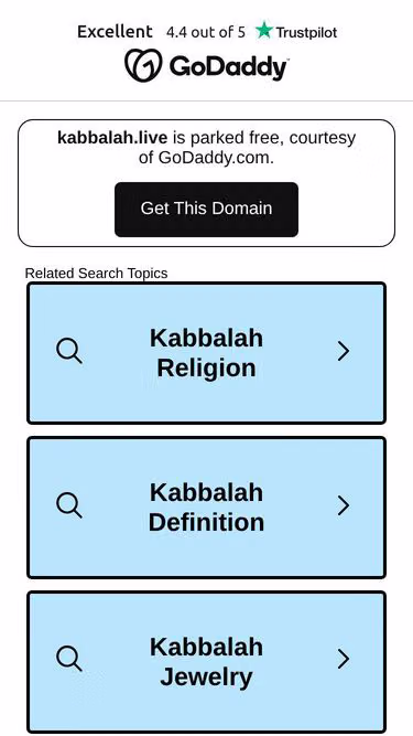 Screenshot of kabbalah.live