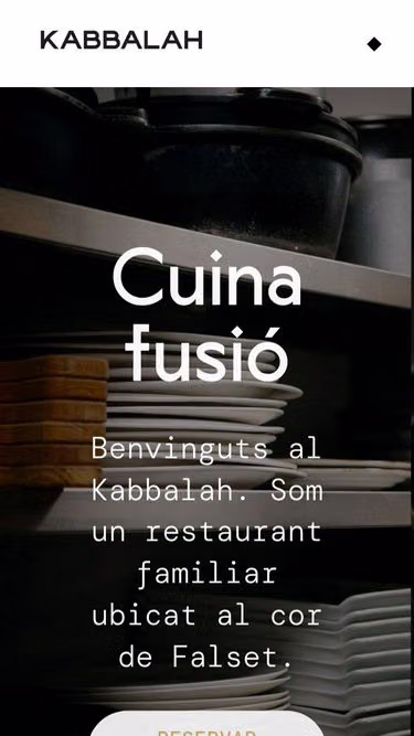 Screenshot of kabbalah.restaurant