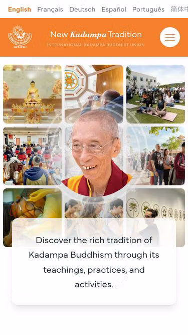 Screenshot of kadampa.co.uk