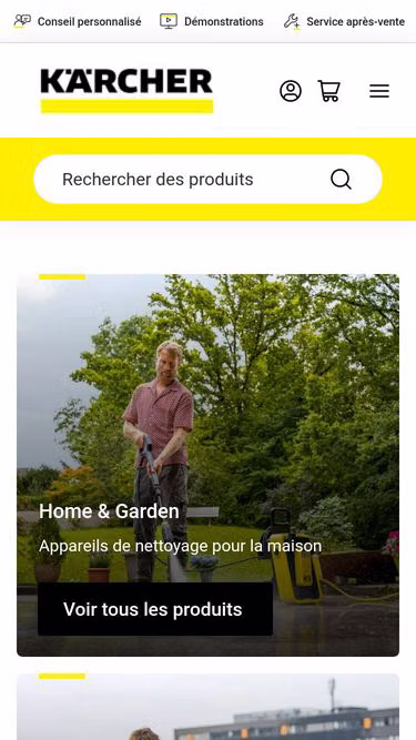 Screenshot of kaercher.lu