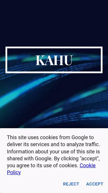 Screenshot of kahu.group
