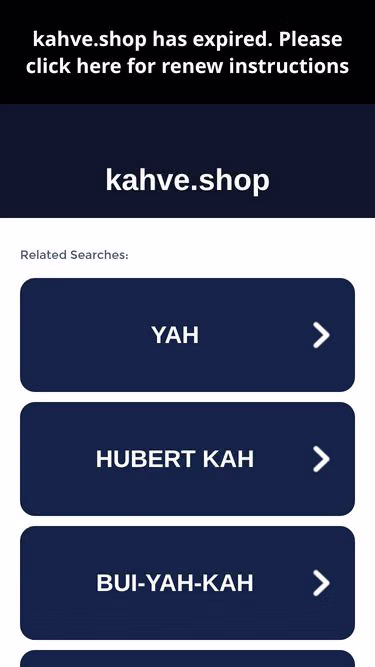 Screenshot of kahve.shop