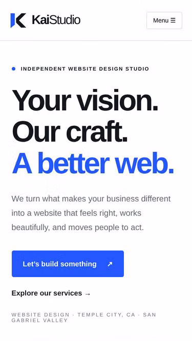 Screenshot of kaistudio.net