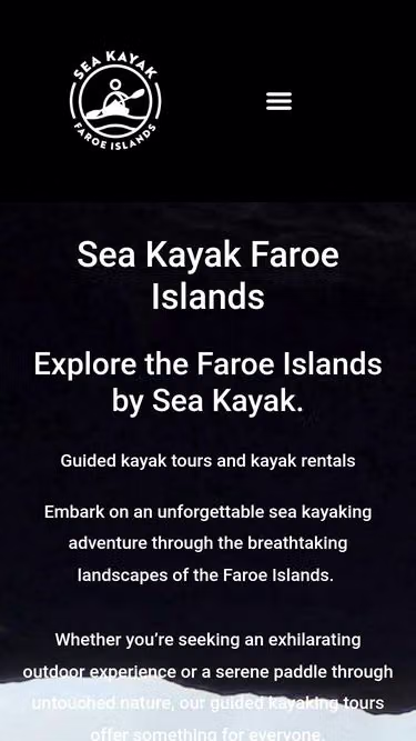 Screenshot of kajak.fo