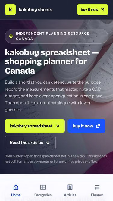 Screenshot of kakobuy-sheets.shop