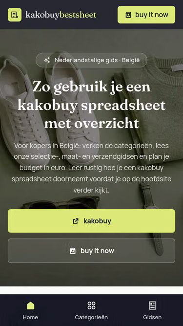 Screenshot of kakobuybestsheet.lifestyle