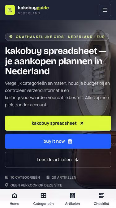 Screenshot of kakobuyguide.boats