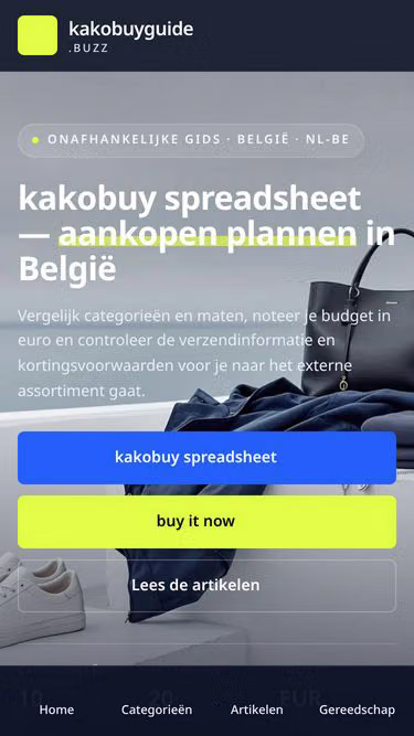 Screenshot of kakobuyguide.buzz