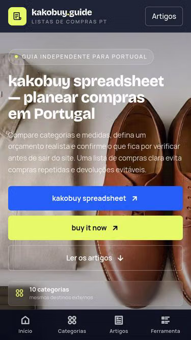 Screenshot of kakobuyguide.click