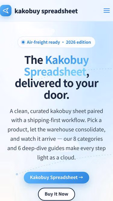 Screenshot of kakobuyguide.es
