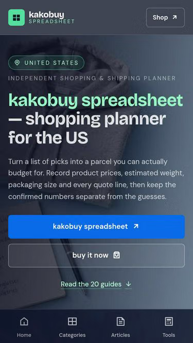 Screenshot of kakobuyguide.forum