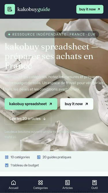 Screenshot of kakobuyguide.makeup
