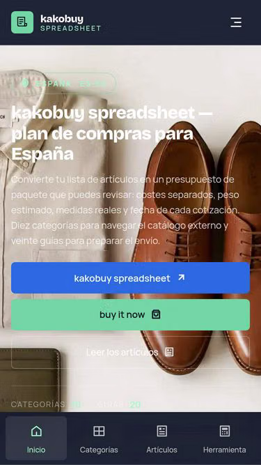 Screenshot of kakobuyguide.mom