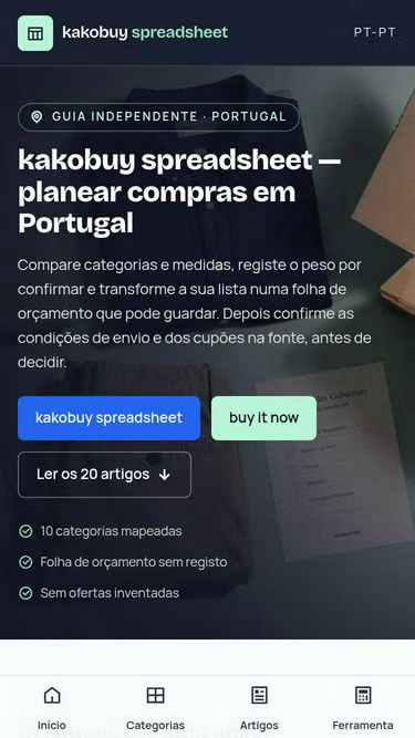 Screenshot of kakobuyguide.rest