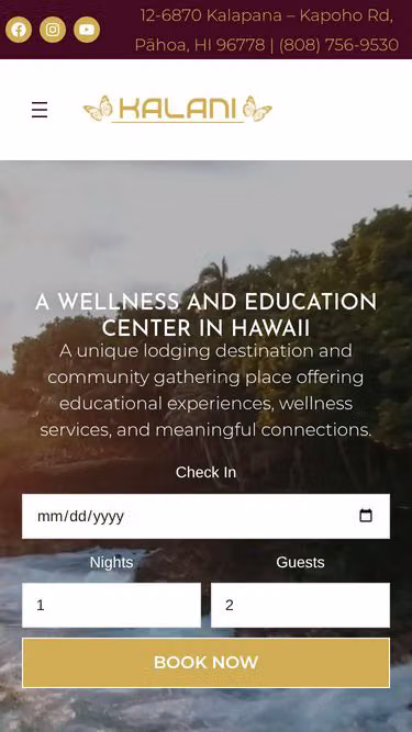 Screenshot of kalani.com