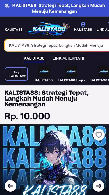 Screenshot of kalista88.live