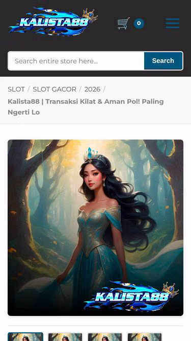 Screenshot of kalista88.me