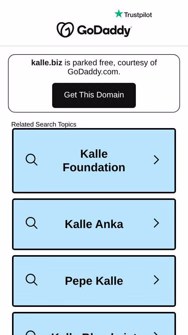 Screenshot of kalle.biz