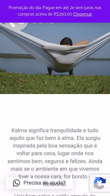 Screenshot of kalma.com.br