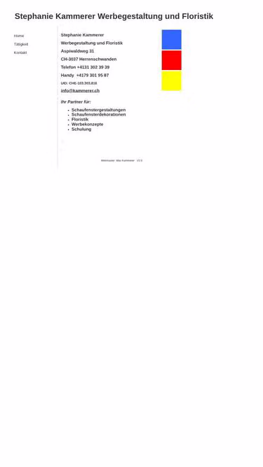 Screenshot of kammerer.ch
