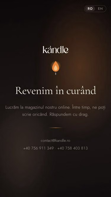 Screenshot of kandle.ro