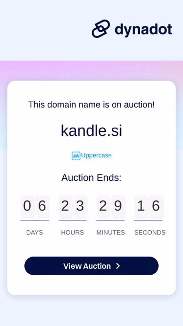 Screenshot of kandle.si